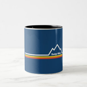 Dodge Ridge Mountain Resort California Two-Tone Coffee Mug