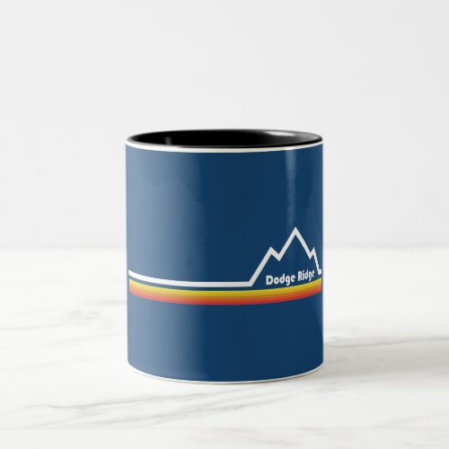 Dodge Ridge Mountain Resort California Two_Tone Coffee Mug