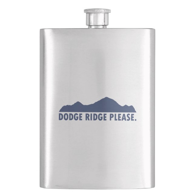 Dodge Ridge Please Flask (Front)