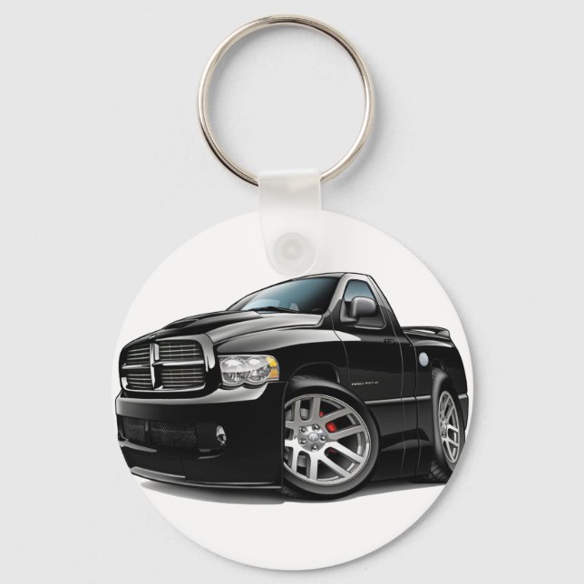 Dodge SRT10 Ram Black Keychain (Front)