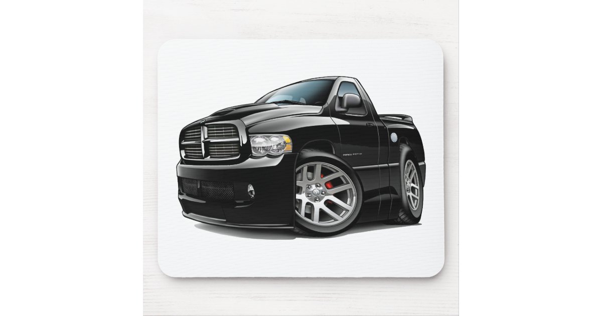 Dodge Srt10 Ram Black Mouse Pad Zazzle