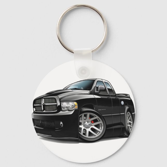 Dodge SRT10 Ram Dualcab Black Keychain (Front)