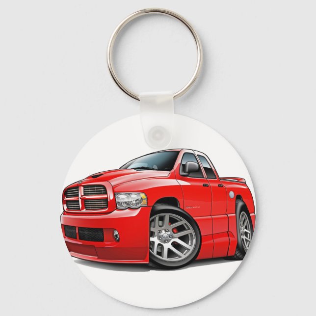 Dodge SRT10 Ram Dualcab Red Keychain (Front)