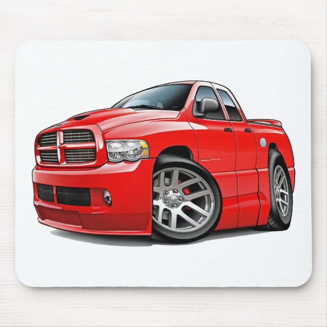 Dodge SRT10 Ram Dualcab Red Mouse Pad (Front)
