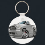Dodge SRT10 Ram Grey Keychain<br><div class="desc">Keychain Template</div>