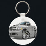 Dodge SRT10 Ram Grey Keychain<br><div class="desc">Keychain Template</div>