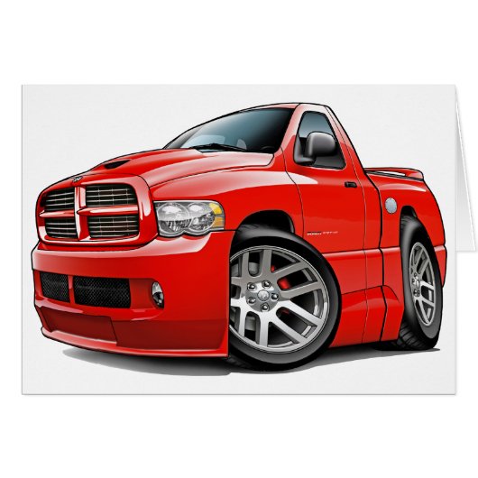 Dodge SRT10 Ram Red Cards (Front Horizontal)