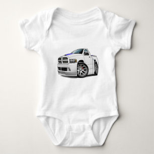 Dodge SRT10 Ram White Baby Bodysuit