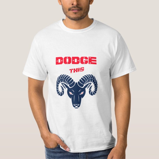 Dodge This Ram Aries Patriotic Blue Pearl T-Shirt (Front)