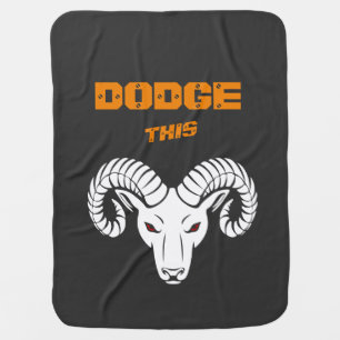 Dodge This Ram Aries Super Orange Sport Baby Blanket