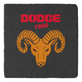 Dodge This Ram Aries Super Orange Sport Trivet