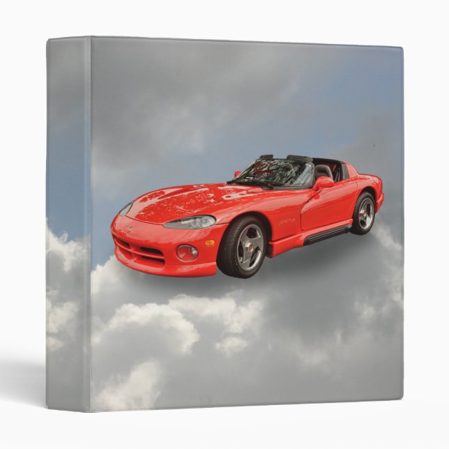 DODGE VIPER 3 RING BINDER (Front/Spine)