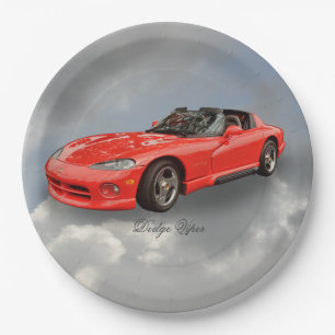 DODGE VIPER PAPER PLATES