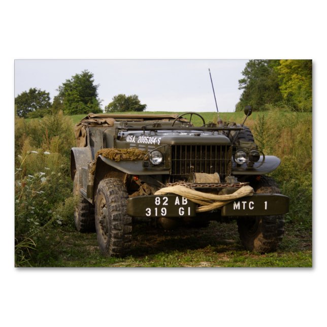 Dodge WC 57 Table Number (Front)