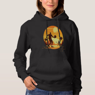 Dodgeball Champion Dad And Child Playing Dodgeball Hoodie