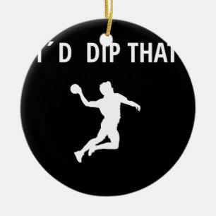 Dodgeball Gaga Ball Game  Ceramic Ornament