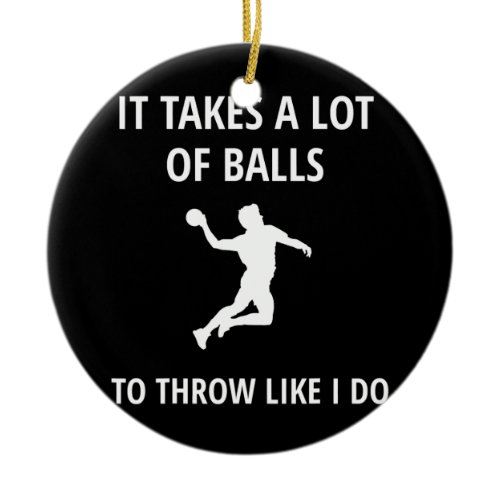 Dodgeball Gaga Ball Game  Ceramic Ornament