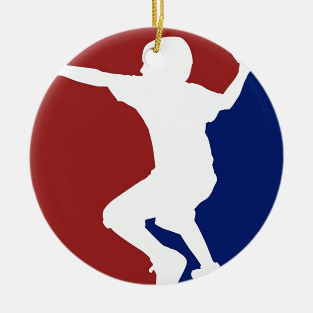 Dodgeball League Ceramic Ornament (Front)