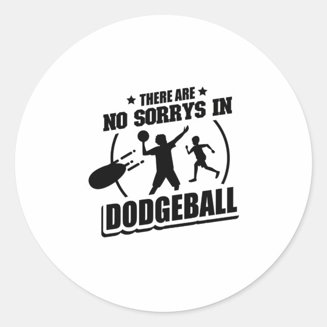 Dodgeball Player | Team Trainer Sport Gifts Classic Round Sticker (Front)