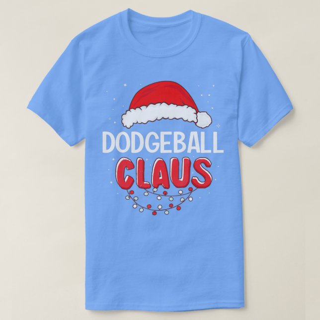 Dodgeball Santa Claus Christmas Matching Costume T T-Shirt (Design Front)