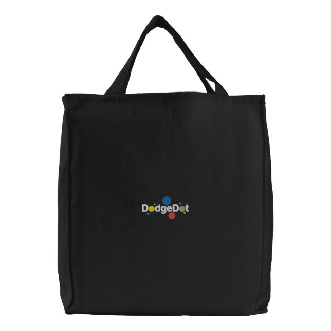 DodgeDot™ Embroidered Tote Bag (Front)