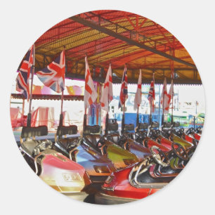 Dodgem Cars Funfair Ride Stickers