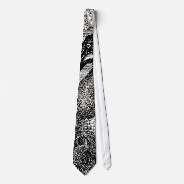 Dodo Antique Print Neck Tie (Front)