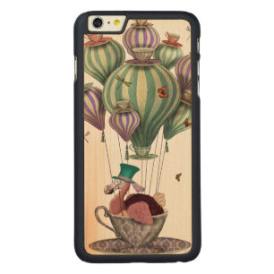Dodo Balloon with Dragonflies Carved Maple iPhone 6 Plus Case