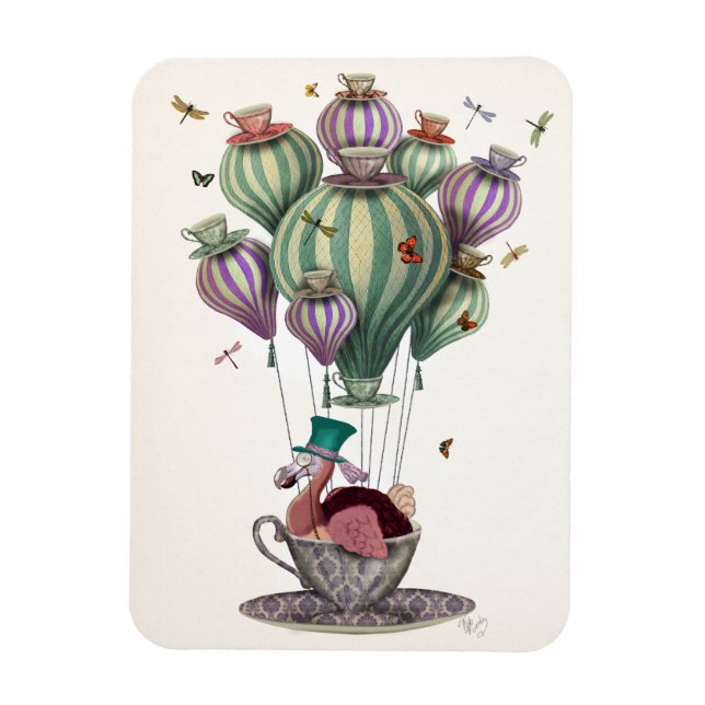 Dodo Balloon with Dragonflies Magnet (Vertical)