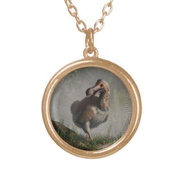 Dodo Bird Gold Plated Necklace (Front)