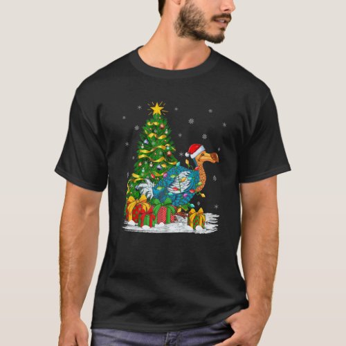 Dodo Bird Lover Family Matching Santa Hat Dodo Chr T_Shirt
