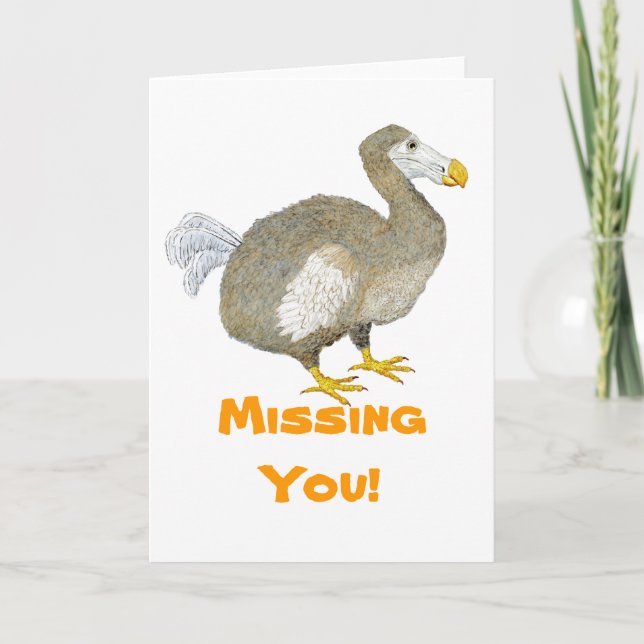 Dodo Bird - Missing You Card (Front)