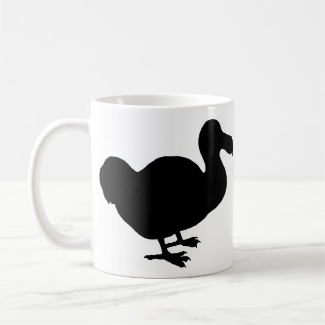 Dodo Bird Silhouette Coffee Mug (Left)