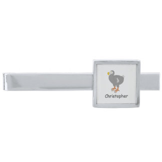 Dodo Design Personalised Silver Finish Tie Bar