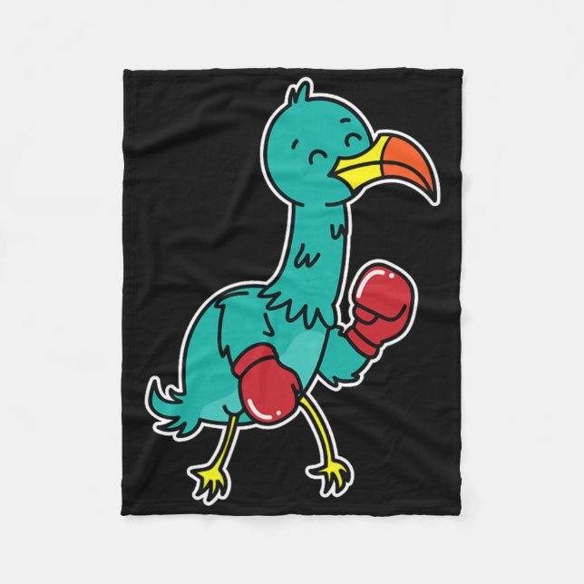 Dodo Does Boxing  Fleece Blanket (Front)