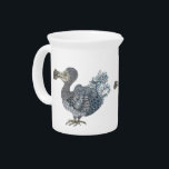 Dodo extinct bird  beverage pitcher<br><div class="desc">This dodo design comes from a unique hand drawn original by Nikki of Timeless Curiosity. Using pen and ink and colored pencils,  this intricate image has been lovingly created by hand.</div>