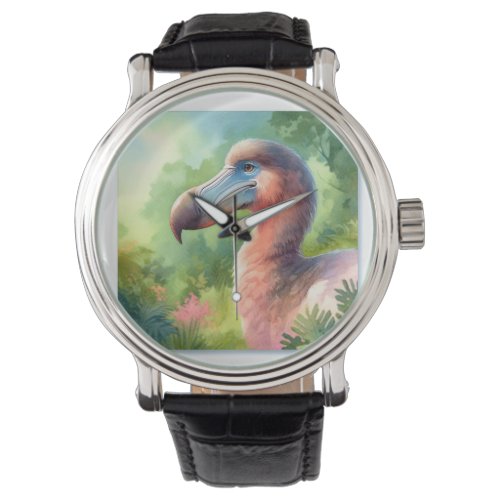 Dodo in a Watercolor Landscape _ Watercolor Watch