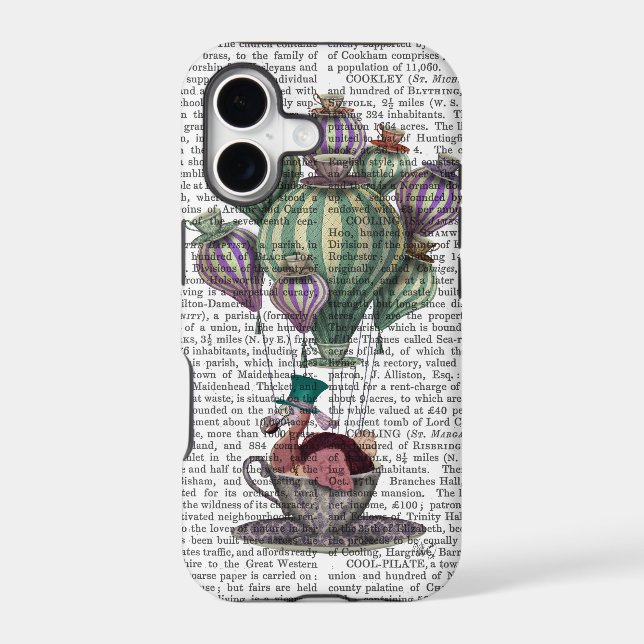 Dodo in Teacup Iphone Case (Back)