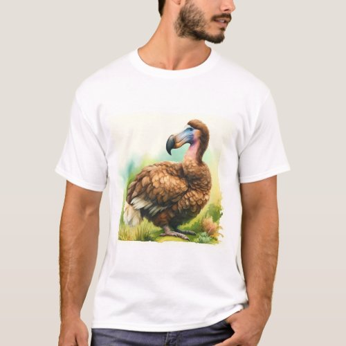 Dodo in the Wild REF57 _ Watercolor T_Shirt