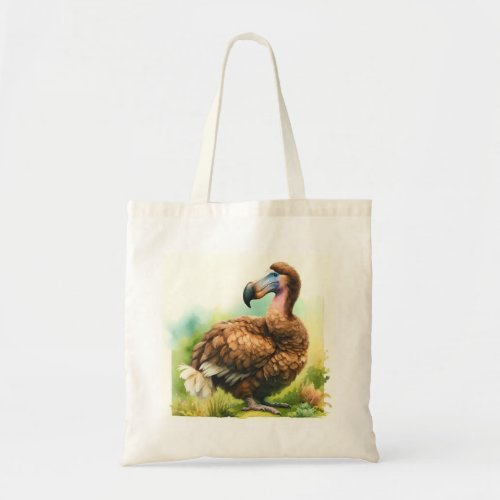 Dodo in the Wild REF57 _ Watercolor Tote Bag