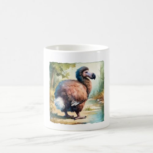Dodo in Watercolor _ Watercolor Coffee Mug