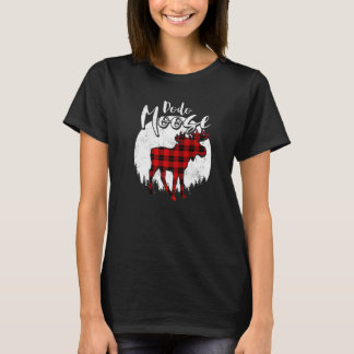 Dodo Moose Red Plaid Buffalo Matching Family Pajam T-Shirt
