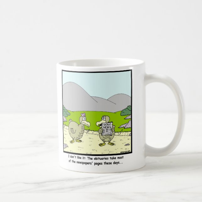 Dodo News: Dodo cartoon Coffee Mug (Right)