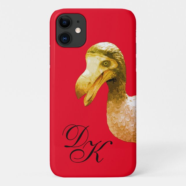 Dodo Personalized Monogram iPhone 11 Cases (Back)