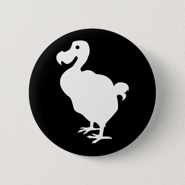 Dodo Silhouette Button (Front)
