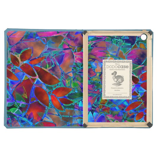 Dodocase iPad Air Floral Abstract Stained Glass iPad Air Covers (Front (Flat))
