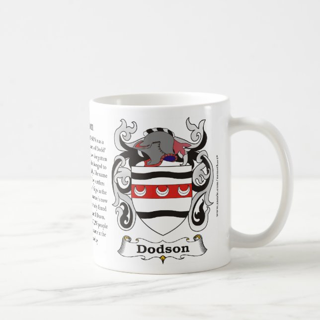 Dodson Family Coat of Arms Mug (Right)