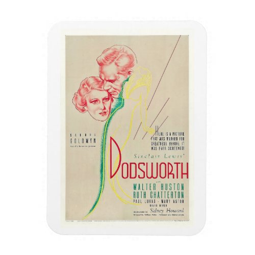 Dodsworth Film Movie Advertising  Vintage Style Magnet