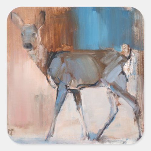 Doe a Deer 2014 Square Sticker