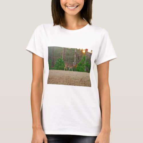 Doe a Deer  Pine Trees T_Shirt